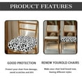 thumbnail image 6 of HELLHERO Cow Print Seat Covers for Dining Room Chairs, Protective Dining Room Seat Cover Protector, Kitchen Chair Covers Removable, 6 of 7