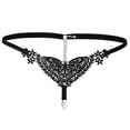 thumbnail image 1 of Braguita de Encaje Perfecl con Detalles Florales Negro, 1 of 8