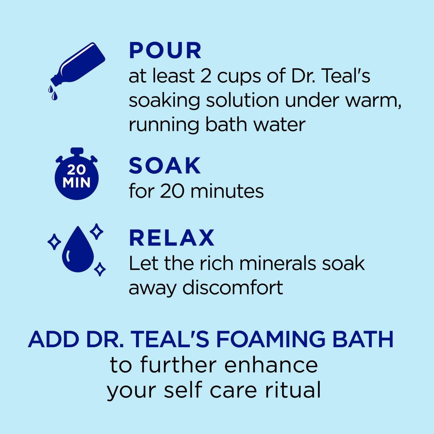 Dr Teal’s Salt Soak with Pure Epsom Salt, Restorative Minerals, 1.36kg