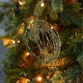 thumbnail image 4 of ufehgfjh Holiday Gift Finder Sparkling Glitter Artificial Flower Branch Shape Christmas Tree Flower Arrangement Rattan Wreath Decoration, 4 of 5