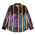 thumbnail image 4 of Womens Tops Satin Blouses for Women Button Down Shirts Long Sleeve Tops, 4 of 4