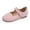 X1Pink2, variant on Djtdsds Toddler Girls Solid Color Bow Mary Jane Flats Scalloped Hook and Loop Dress Shoes Size:11