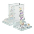 thumbnail image 6 of Sagebrook Home Set Of 2 Crystal Diamond Bookends, Rainbow, Novelty, Crystal, Glam, 8"L X 6"W X 6"H, Solid Color, 6 of 8