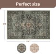 thumbnail image 4 of SIXHOME 9'x12' Eastern Classic Area Rug Washable Distressed Carpet Vintage Medallion Rugs for Living Room Bedroom Kitchen Dining Room Retro Neutral Home Decor Green, 4 of 7