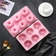 thumbnail image 2 of Toystoory Molde de silicona para rosquillas de 6 cavidades, molde para hornear fácil de usar, bandeja antiadherente reutilizable para rosquillas, para el Herramientas y accesorios para hornear Rosado Toystoory HA027997-01, 2 of 6
