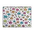 thumbnail image 5 of Yayeee Area Rugs for Living Room 5.2'x4' Non Slip Washable Bedroom Floor Carpet, White Stars, 5 of 5