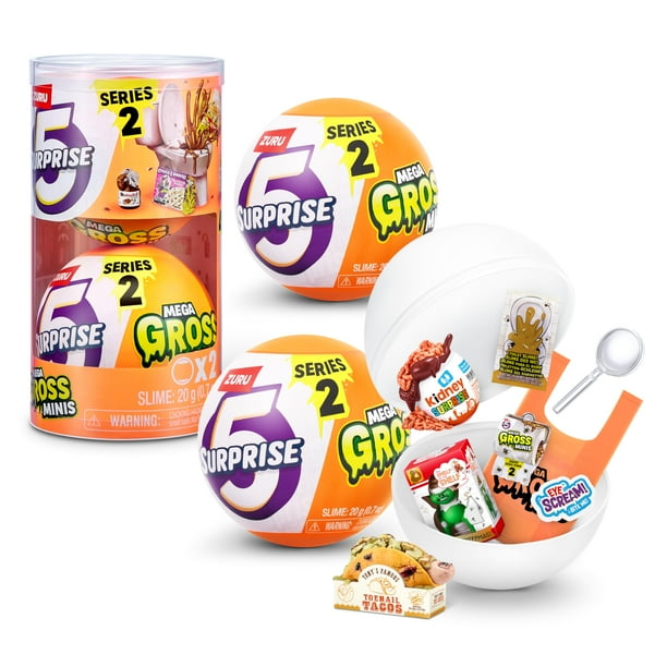 Toy 5 Surprise Mega Gross Minis Series 2 (paquete de 2) ZURU Boys