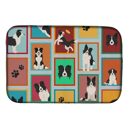 

Lots of Border Collie Dish Drying Mat 14 in x 21 in