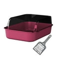 thumbnail image 1 of Caja de Arena para Gatos Strade Fareast Limited Inodoro Frontal Rebajado Rosa, 1 of 8