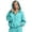 Mint Green, variant on ZHOGXU Soft Womens Zip Up Hoodie Sweatshirt Solid Color Long Sleeve Tops Relaxed Fit Ribbed Cuffs With Pocket Workout Activities