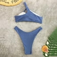 thumbnail image 7 of Elainilye Fashion Women's Bikini Swimsuits Solid Two Piece Sexy Bikini Push-Up Pad Swimwear Swimsuit Beachwear Set,Blue, 7 of 7