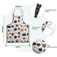 thumbnail image 7 of Halloween Pumpkin Star Pattern Kids Aprons for Girls and Boys,Adjustable Neck Strap Toddler Aprons for Kids Cooking Baking,23.6"x19", 7 of 7