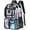 Black, variant on Clear Backpack Large School Backpack Heavy Duty PVC Transparent Bookbag Stadium Approved for School Work Travel Festival