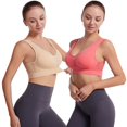 thumbnail image 2 of Ropa interior deportiva de malla hueca para mujer, chaleco a prueba de golpes, sujetador para correr, yoga y fitness, hermosa espalda fruncida, talla grande, 2 of 6