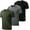 BlackGreyGreen, variant on Men's 3 Pack Workout Shirts Dry Fit Moisture Wicking Short Sleeve Mesh Athletic T-Shirts Lightweight Athletic