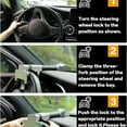 thumbnail image 2 of Steering Wheel Lock with Alarm,Heavy Duty Anti-Theft Car Device Car Lock Car Theft Prevention Universal Fit for Vehicle Truck Van SUV Car Security with 2 Keys, 2 of 6