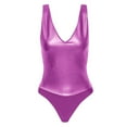 thumbnail image 4 of AOMPMSDX Women's Jumpsuit Sexy Vest V Neck Sleeveless Summer Holiday Beach Wear Hot Pink XL, 4 of 4
