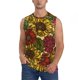 thumbnail image 1 of Fotbe Sunflower Men's Camiseta sin Mangas Estampada para Hombres, Playera Casual para Gimnasio, Entrenamiento, Playa-Medium, 1 of 7