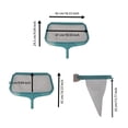 thumbnail image 4 of Sonducket Espumador de hojas para piscina, red de malla, lago, estanque, fuente, rastrillo, basura, suciedad, reforzado, de mano, colector de Deportes acuáticos, 4 of 6
