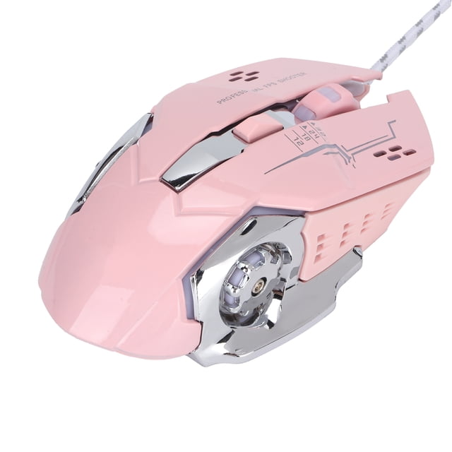 Ratón para juegos con cable, ratón con cable Ratón de computadora USB de 6 botones Ratón de computadora Salida de alta intensidad con cable