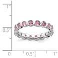 thumbnail image 5 of 925 Sterling Silver Stackable Expressions Pink Tourmaline Ring Size: 7; for Adults and Teens; for Women and Men, 5 of 5