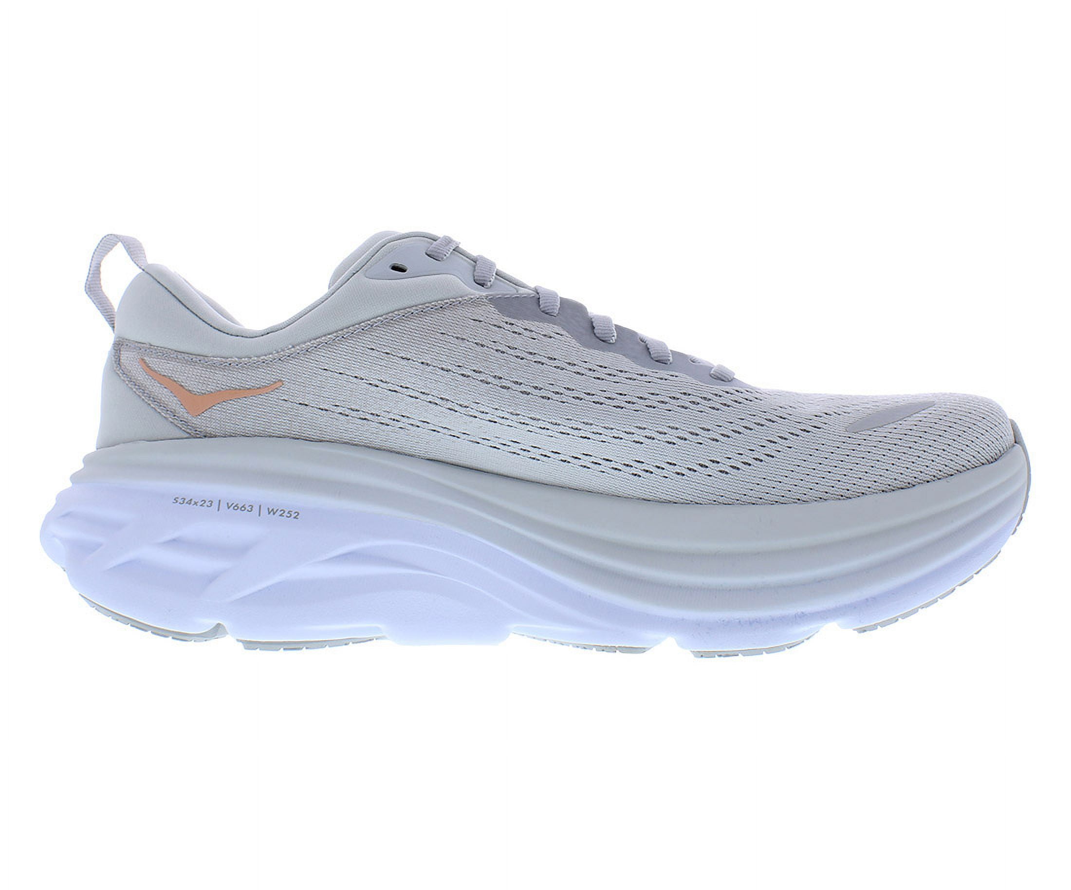 HOKA ONE Bondi 8 Womens Running Shoes - Harbor Mist/Lunar