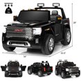 thumbnail image 2 of Costway 12V 2-Seater Licensed GMC Kids Ride On Truck RC Electric Car w/Storage Box Black, 2 of 10