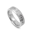 thumbnail image 1 of Stainless Steel True Love Waits Ring, 1 of 2