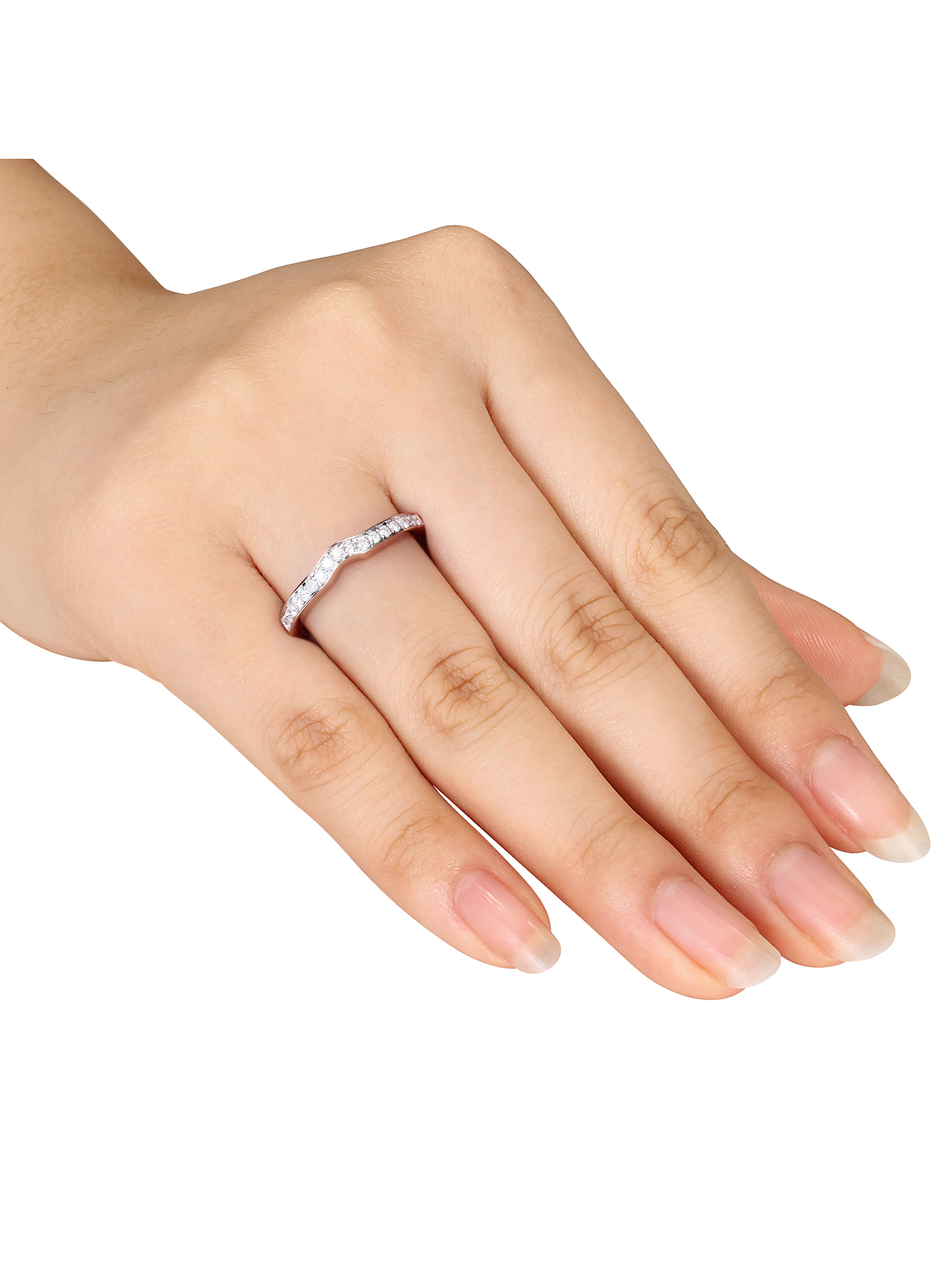 Everly Women's Diamond 14k Rose Gold Wedding Ring