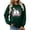 Blackish Green, variant on Women Halloween Cute Ghost Graphic Sweatshirt JIANLAI In October Stay Boo‑tiful Letter Print Crew Neck Long Sleeve Casual Fall Pullover Tops