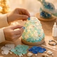 thumbnail image 4 of Diy 3D Sea Glass Art Kit with Sea Glass for Crafts and Led Night Light, Creative Craft Kit for Adults and Kids for Home Decor and Summer Activities, Unique Arts and Crafts Kit, 4 of 4