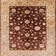 thumbnail image 1 of Ahgly Company Indoor Square Mid-Century Modern Red Oriental Area Rugs, 8' Square, 1 of 6