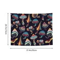 thumbnail image 6 of Hirioo Mushroom Doodle Print Tapestry Lightweight Fabric for Bedroom Aesthetic Home Wall Dorm Décor Living Room Decor 29x37 Inch, 6 of 8