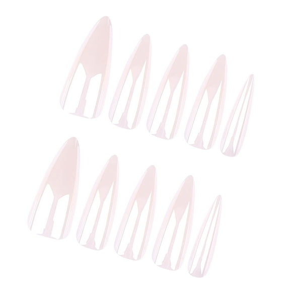 Press on Nail Long Stilettos Almond Fake Nail Glossy Stick on Nail Full Cover False Nail Acrylic Glues on Nail for Women