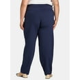 thumbnail image 3 of Terra & Sky Women's Plus Ponte Straight-Leg Pants, 29” Inseam, Sizes 0X-6X, 3 of 5