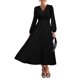 thumbnail image 1 of Vestido largo PRETTYGARDEN 2025 primavera manga larga con cuello en V para mujer, 1 of 8