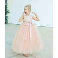 thumbnail image 4 of Ekidsbridal Heart Cutout Sequin Flower Girl Dresses for Toddlers Pretty Princess Pageant Gown 172seq 5, 4 of 7