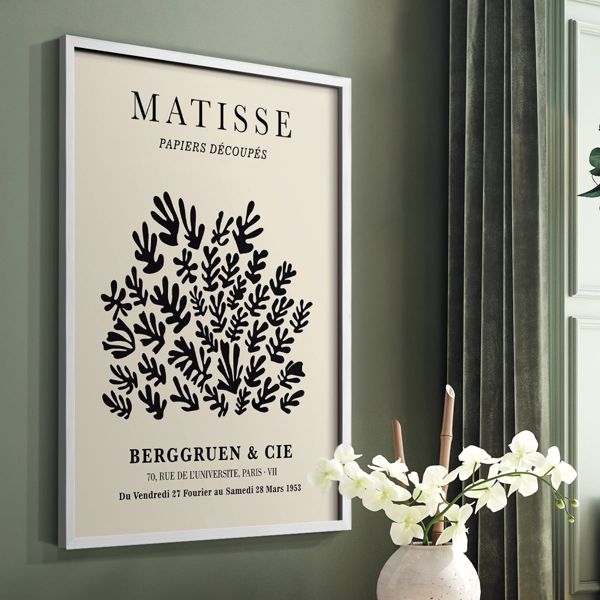 Matisse CXC Framed Print in White Solid Wood 16 x 20 Framed Print