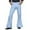 Light Blue, variant on Men's 70s Vintage Flared Wide Leg Carnival Disco Trousers Elastic Stretch
