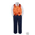 thumbnail image 5 of 4pc Orange Vest & Tie Halloween Party Suit Set Baby Boy Toddler Kid Uniform S-7, 5 of 7