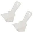 thumbnail image 1 of Unique Bargains Inside Corner Trowel 4 Inch Plastic Drywall Corner Knife Tool, White 2 Pack, 1 of 5