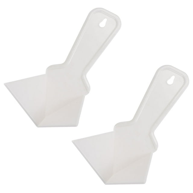 Unique Bargains Inside Corner Trowel 4 Inch Plastic Drywall Corner Knife Tool, White 2 Pack