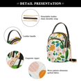 thumbnail image 4 of FORMRS Crossbody Bag for Women Quilted Travel Shoulder Cell Phone Purse with Chain Strap Handbag, Retro Orange Floral, 4 of 7
