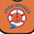 thumbnail image 4 of Inktastic Nautical Little Brother Boys Baby Bib, 4 of 4