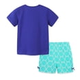 thumbnail image 4 of Esaierr Kids Baby 2Pcs Summer Suit for Girls,Toddler Short Sleeve Knitted Cotton T-Shirts + Shorts Sets Elastic Waist Active Casual Cartoon Summer Set,Sizes 2-8Years, 4 of 8