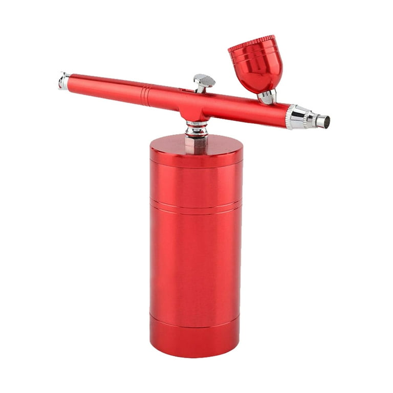 Willstar 0.3mm Mini Action Air Brush Airbrush Red Airbush Spray Gun Nail  Paint Art (Only Airbrush)