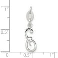 thumbnail image 3 of Sterling Silver Letter E Initial Charm Made In India qc6510e, 3 of 5