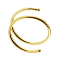 thumbnail image 3 of 4.5mm 22 GA Right Side 14K Gold Filled Double Tragus Elbrow Rock Snug Daith Ring Hoop for Single Piercing Spiral Twist Hoop for Women, 3 of 9