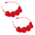 thumbnail image 5 of Loving Heart Headbands For Women Casual Wear Headdress Red 2Pcs, 5 of 5
