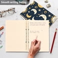 thumbnail image 5 of Sun and Moon and Star Ring Binder Notebook Journey Note Diary College Ruled Spiral Notebook Study Loose Leaf Paper A5 60 Pages, 5 of 8